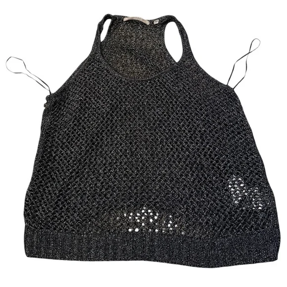 Guess Black Crochet Knit Tank Top - Picture 4 of 8